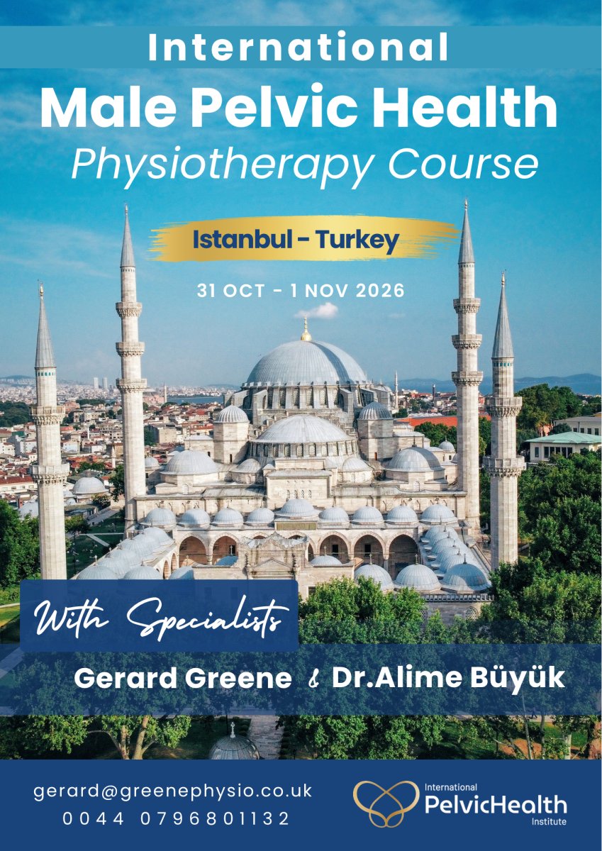 🌍 Absolutely amazing to be welcoming delegates from the UK, Egypt and Italy to Istanbul very soon for our International Men’s Health Physiotherapy Course 🇹🇷