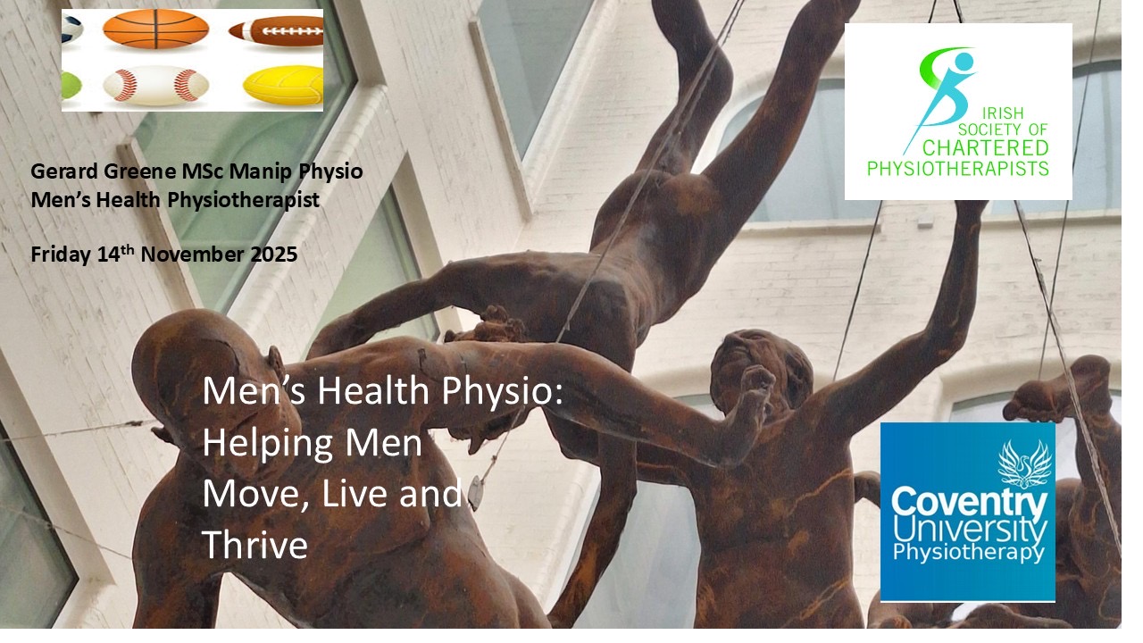 image for Gerard had a brilliant time speaking to the Irish society of Physiotherapy!